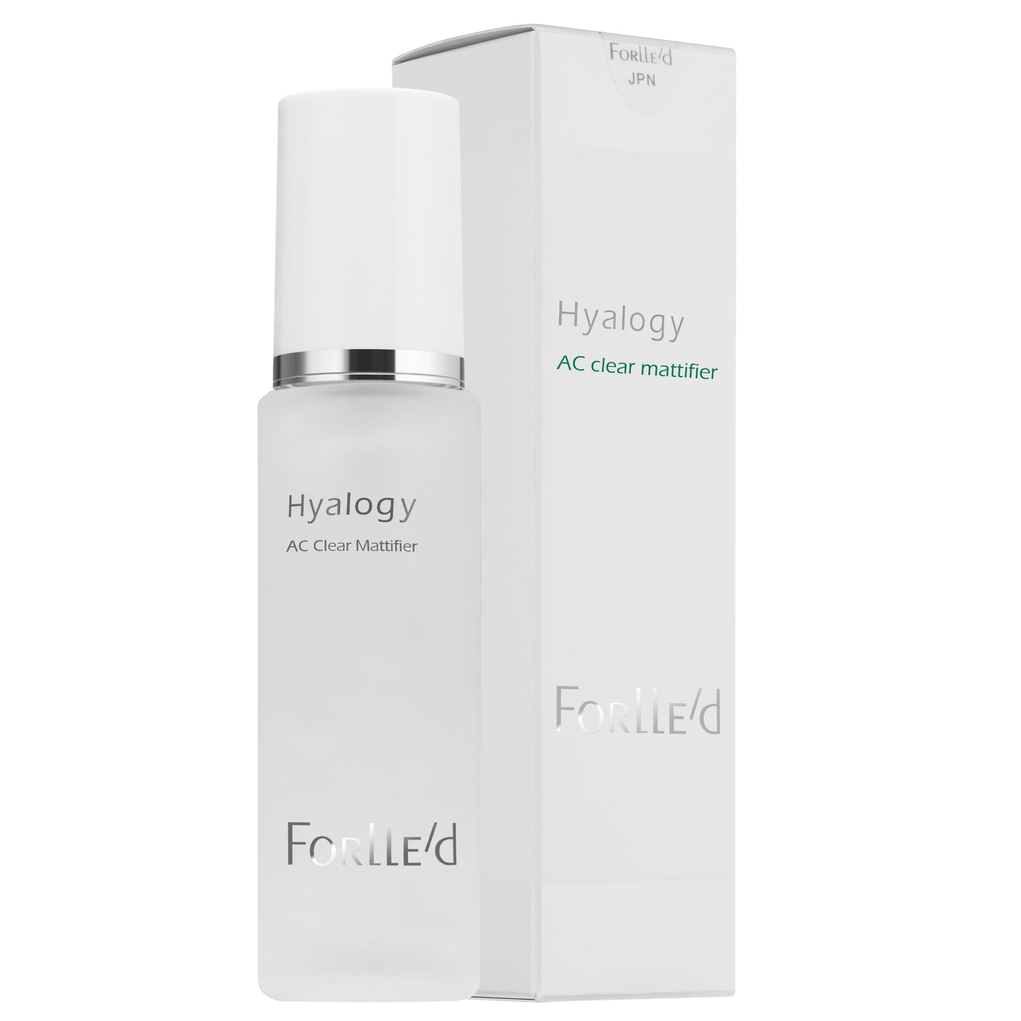 Hyalogy AC clear mattifier bottle and box