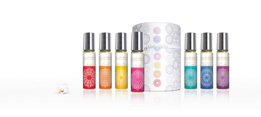 7 Chakra Oil set with 7 bottles