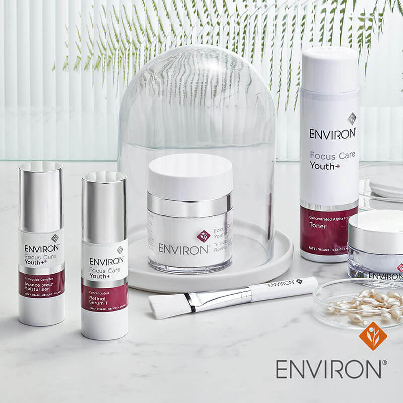 multiple environ products on table