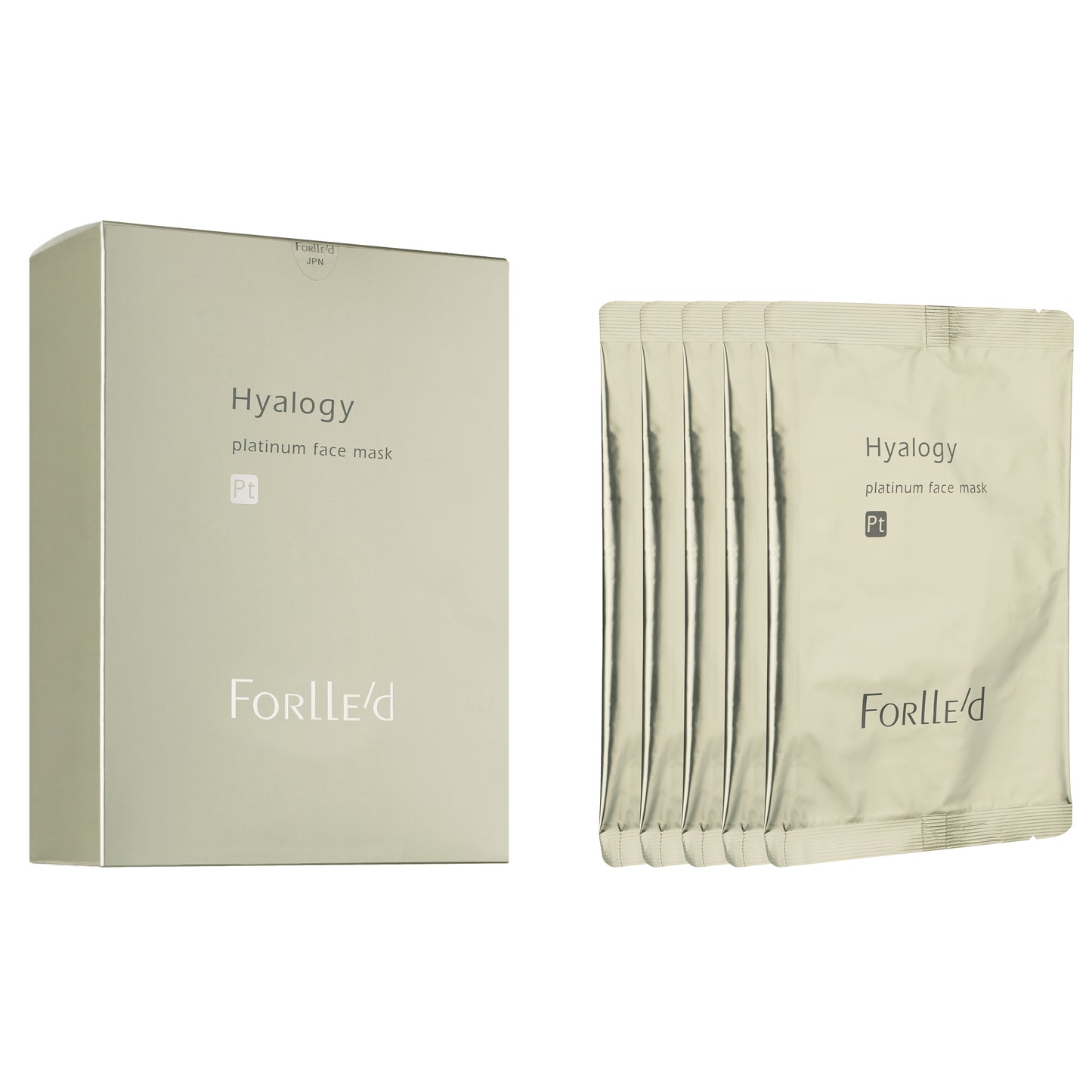 Hyalogy Platinum Face Mask packets and box