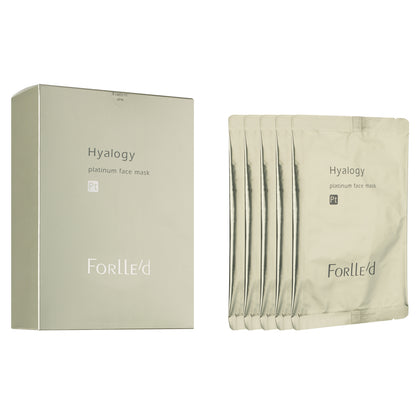 Hyalogy Platinum Face Mask packets and box