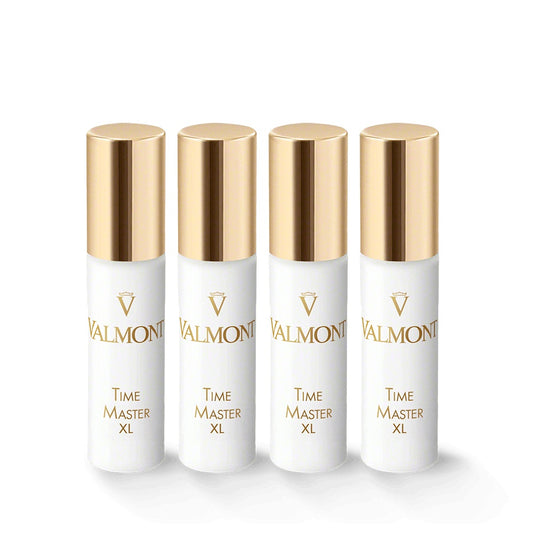 Valmont Time Master XL — four 10 ml bottles on a white background