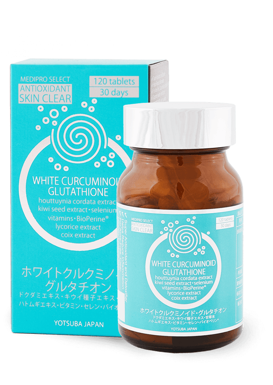 Antioxidant and clean skin WHITE CURCUMINIOD GLUTATION